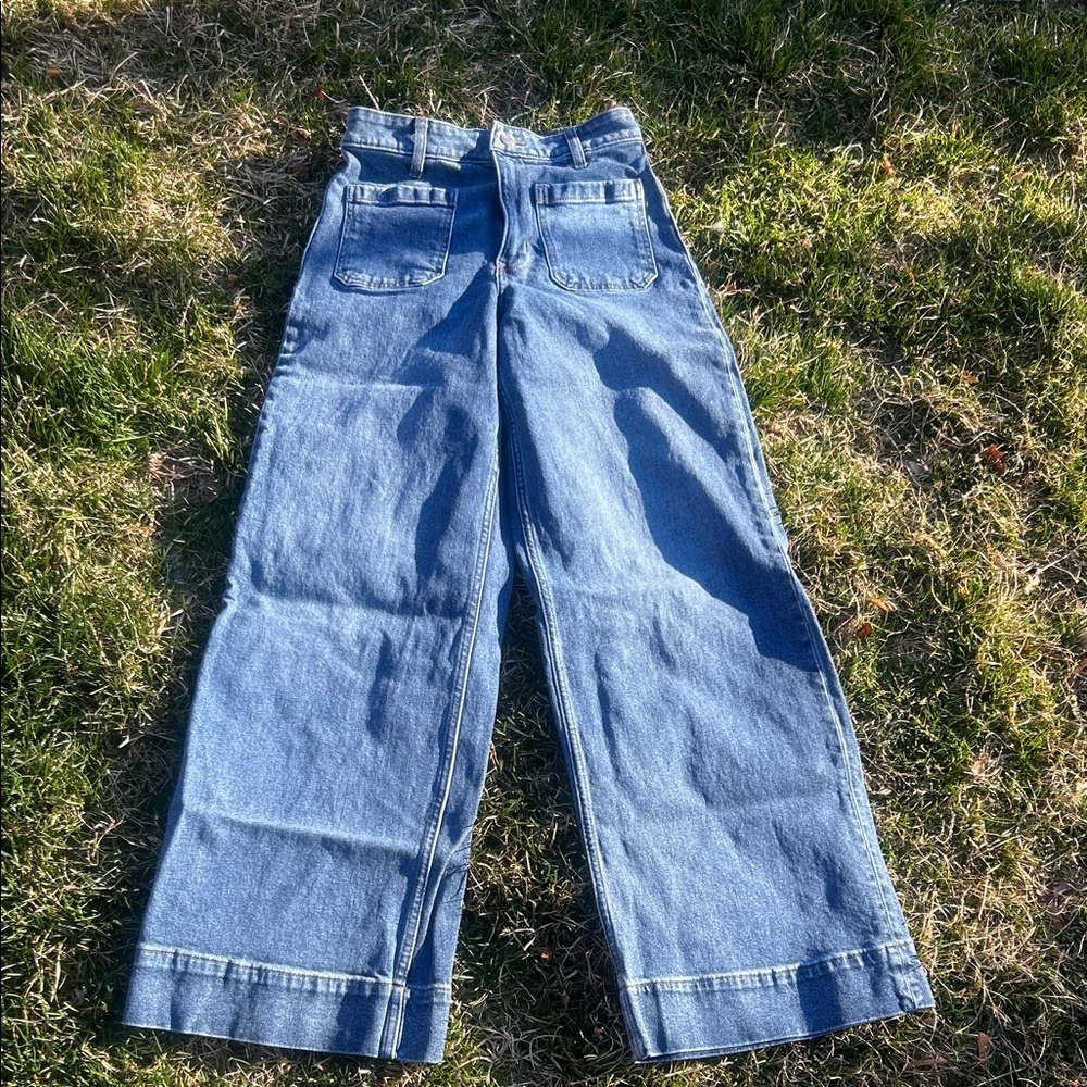 H&M Light Blue Wide Leg Jeans